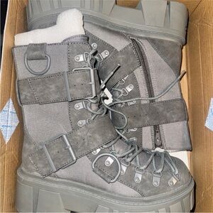 Dolls Kill Gray Combat Boots